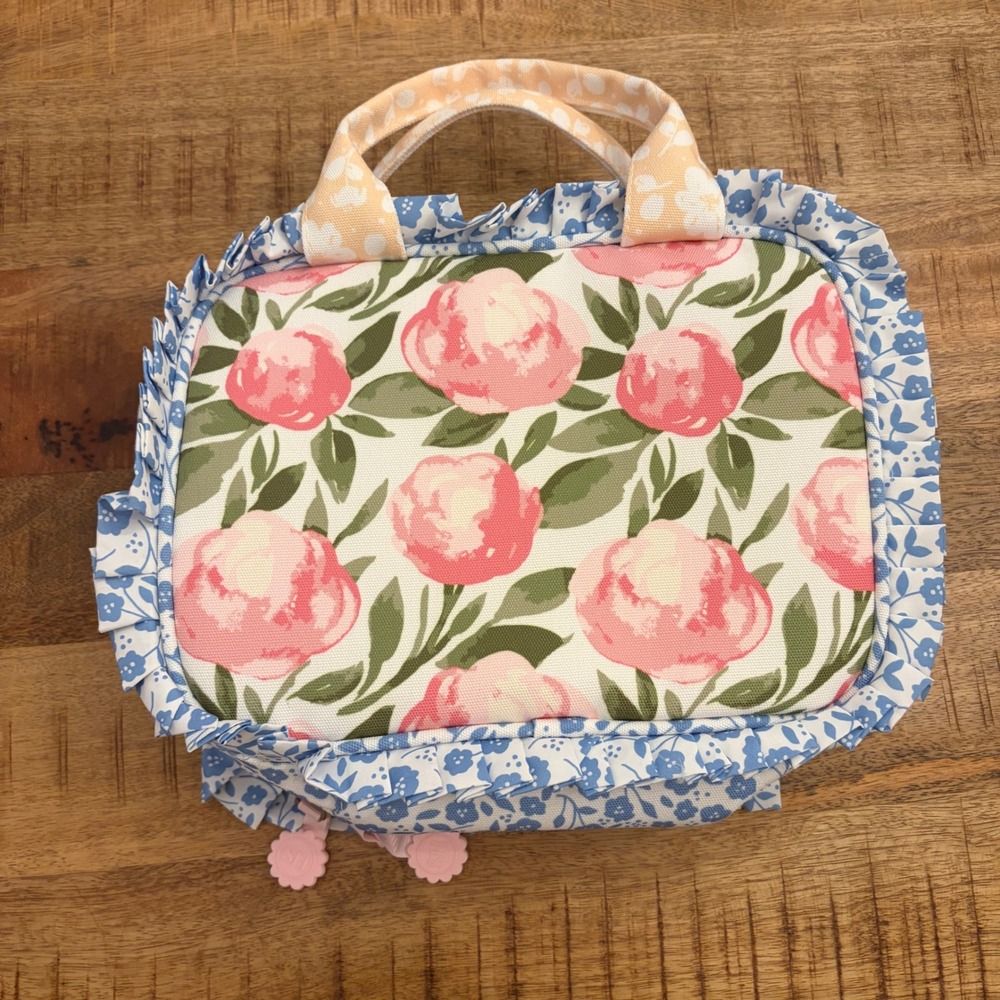 SweetHoney Ruffled Lunch Kit Whisp NEW Hydrangea Floral School Lunch Box Zipper